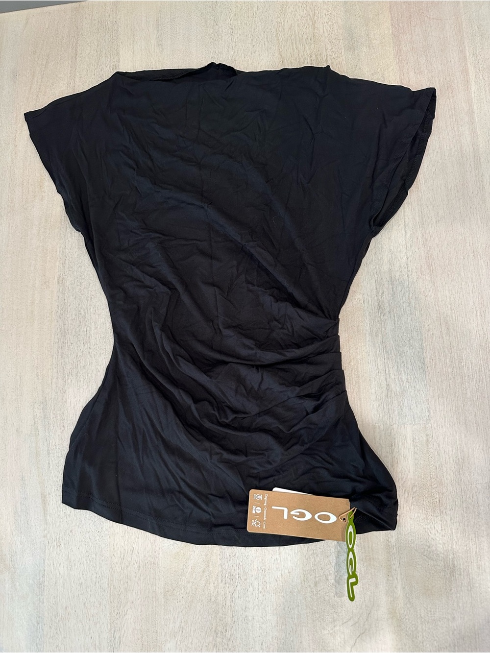 NEW - OGL Black Women's Short Sleeve Top